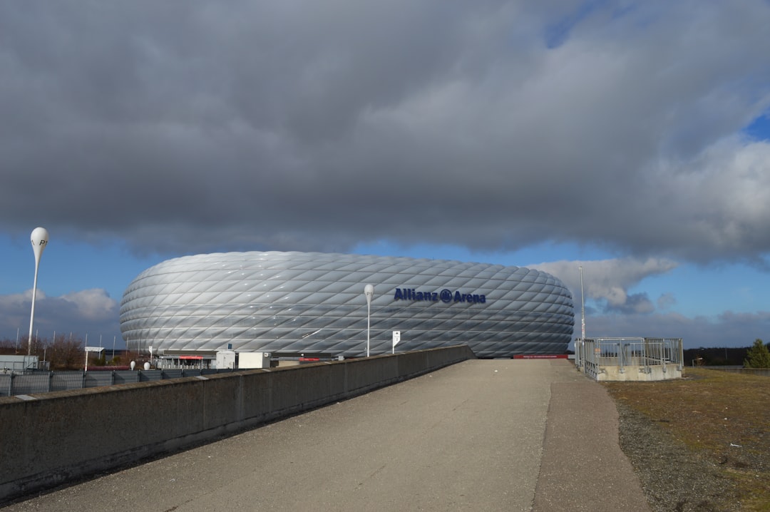Allianz Arena Fußballstadion im Norden Münchens