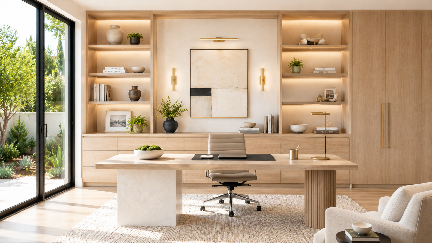 Architectural finish work in a kitchen