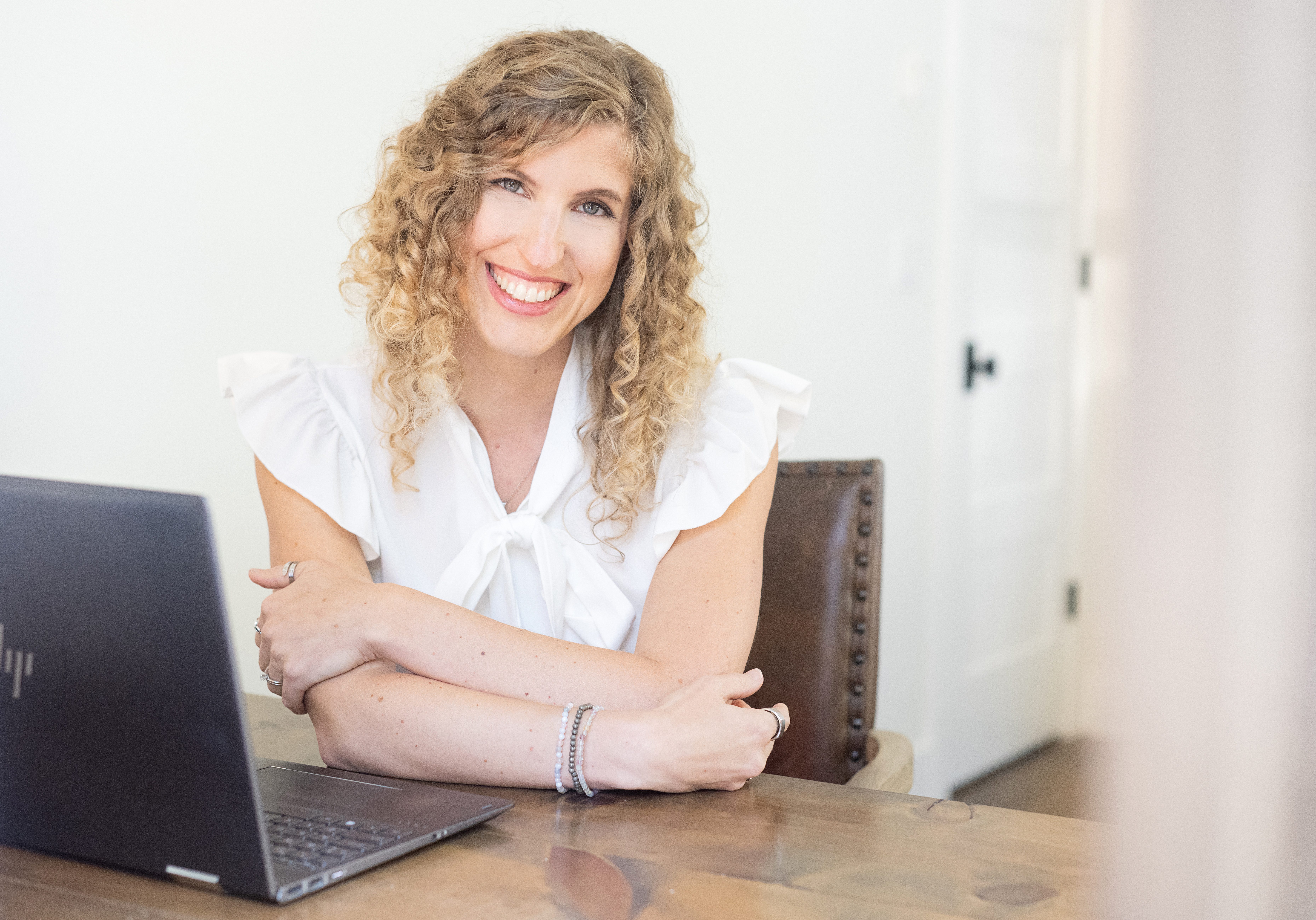 Dawn Apuan at her desk