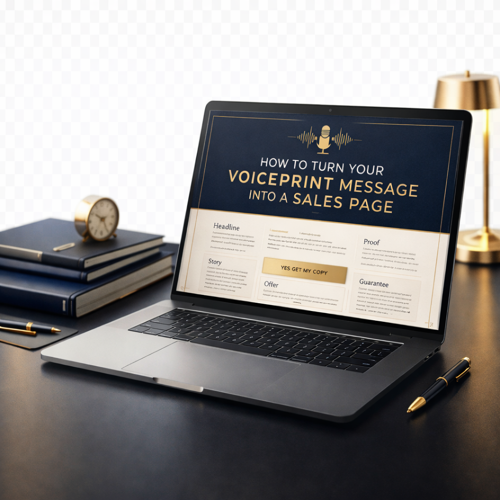 How to Turn Your Voiceprint Message Into a Sales Page