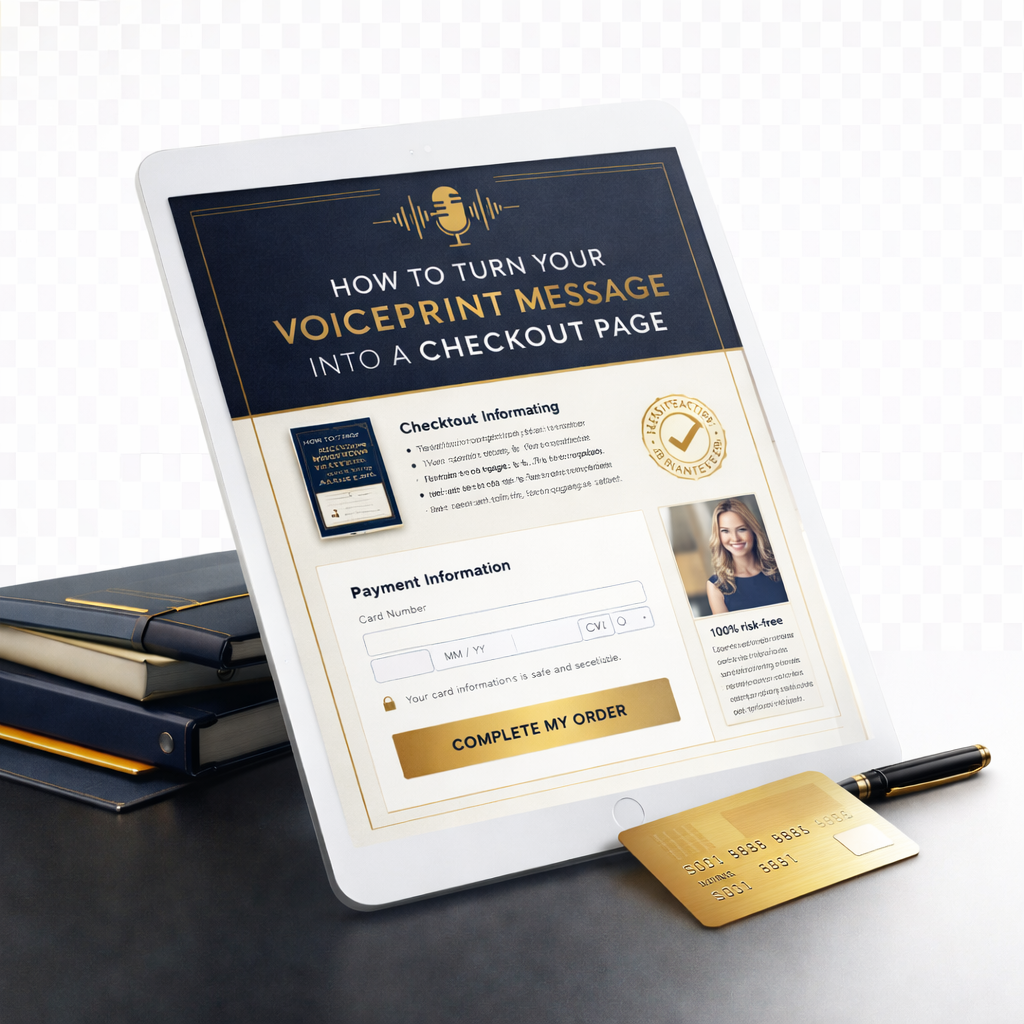 How to Turn Your Voiceprint Message Into a Checkout Page
