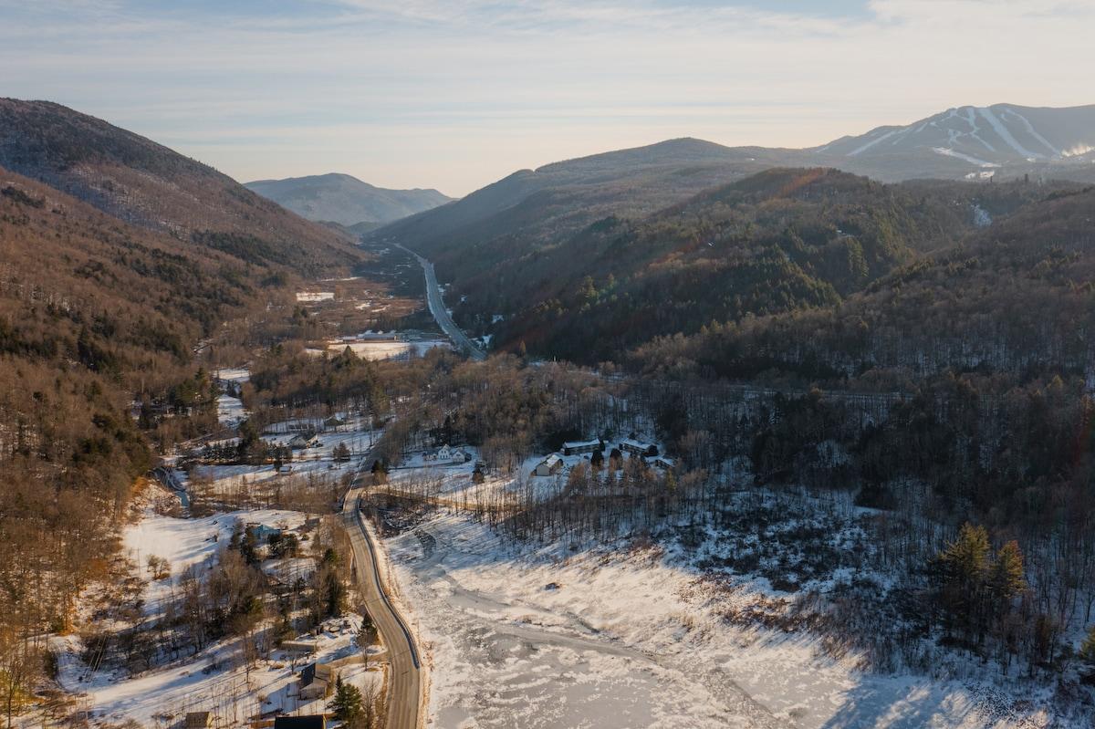 Winter Reset for Practitioners — Green Mountains at dusk