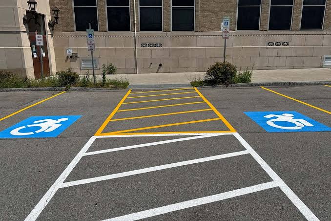 Line striping project by RBD Paving & Sons