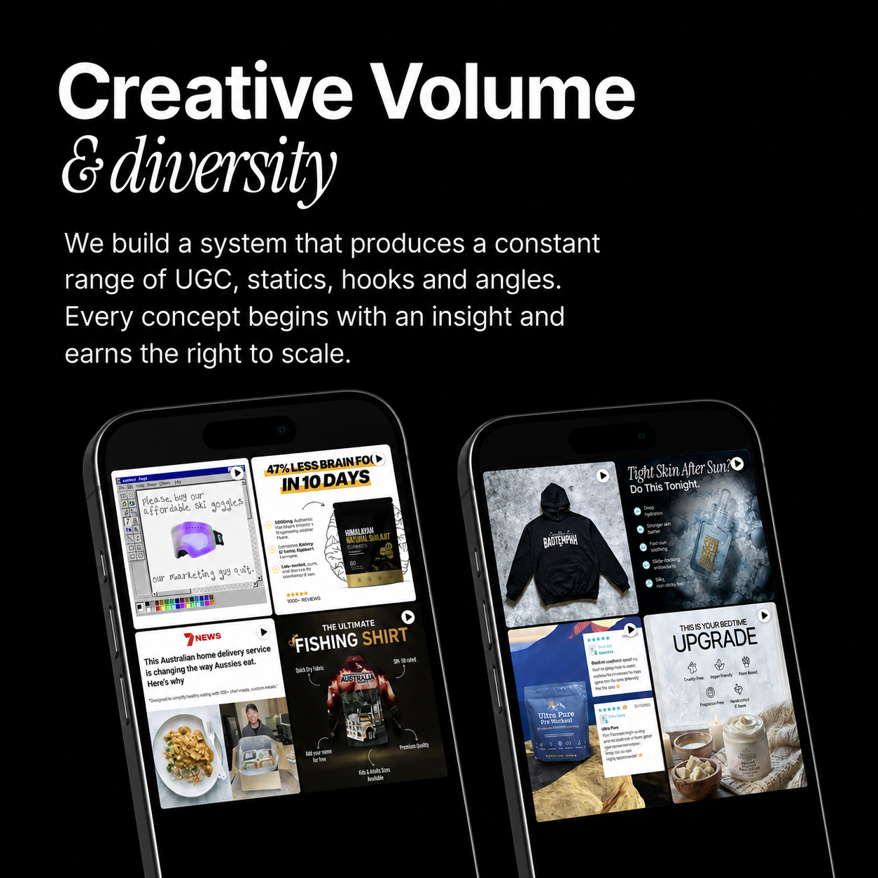 Creative Volume and Diversity
