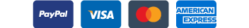 Accepted payment methods: PayPal, Visa, Mastercard, American Express