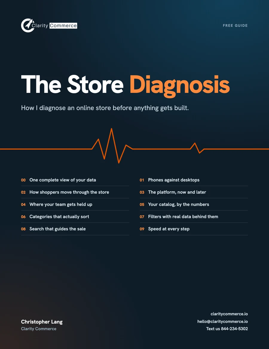 The Store Diagnosis, a free guide by Christopher Lang