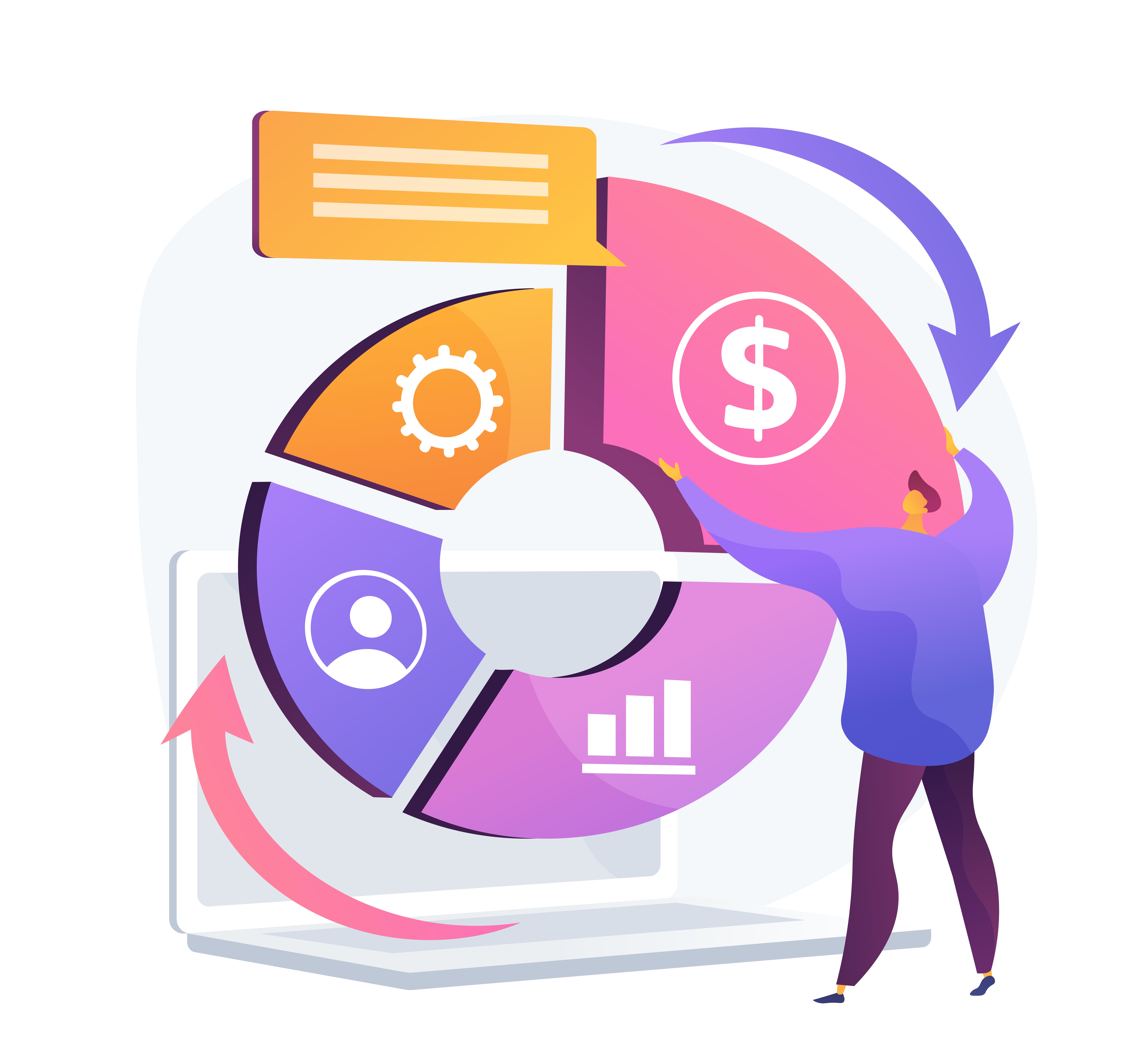 Graphics for b2b lead generation process Graphics for b2b lead generation process