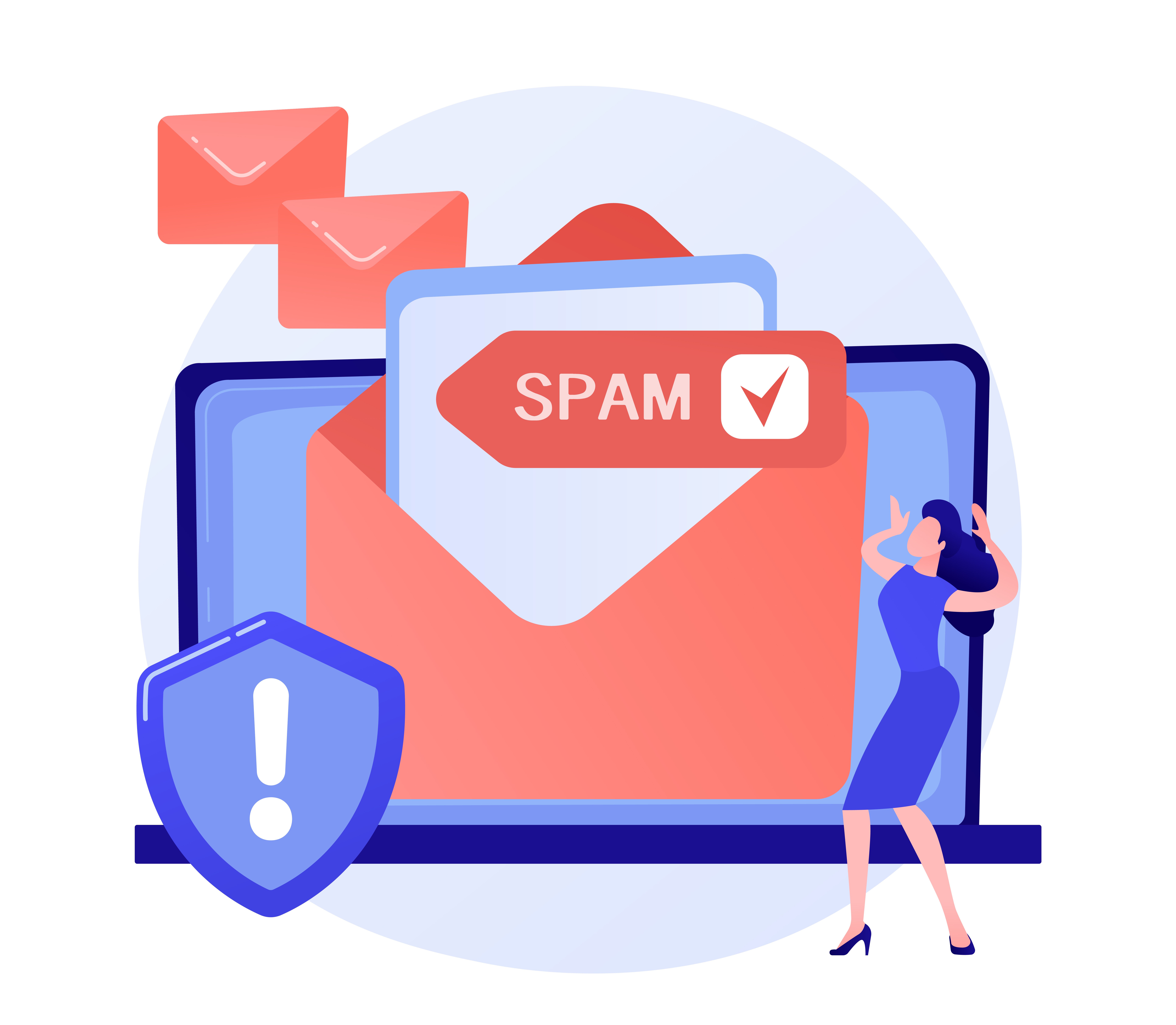 Graphics for spam trigger words