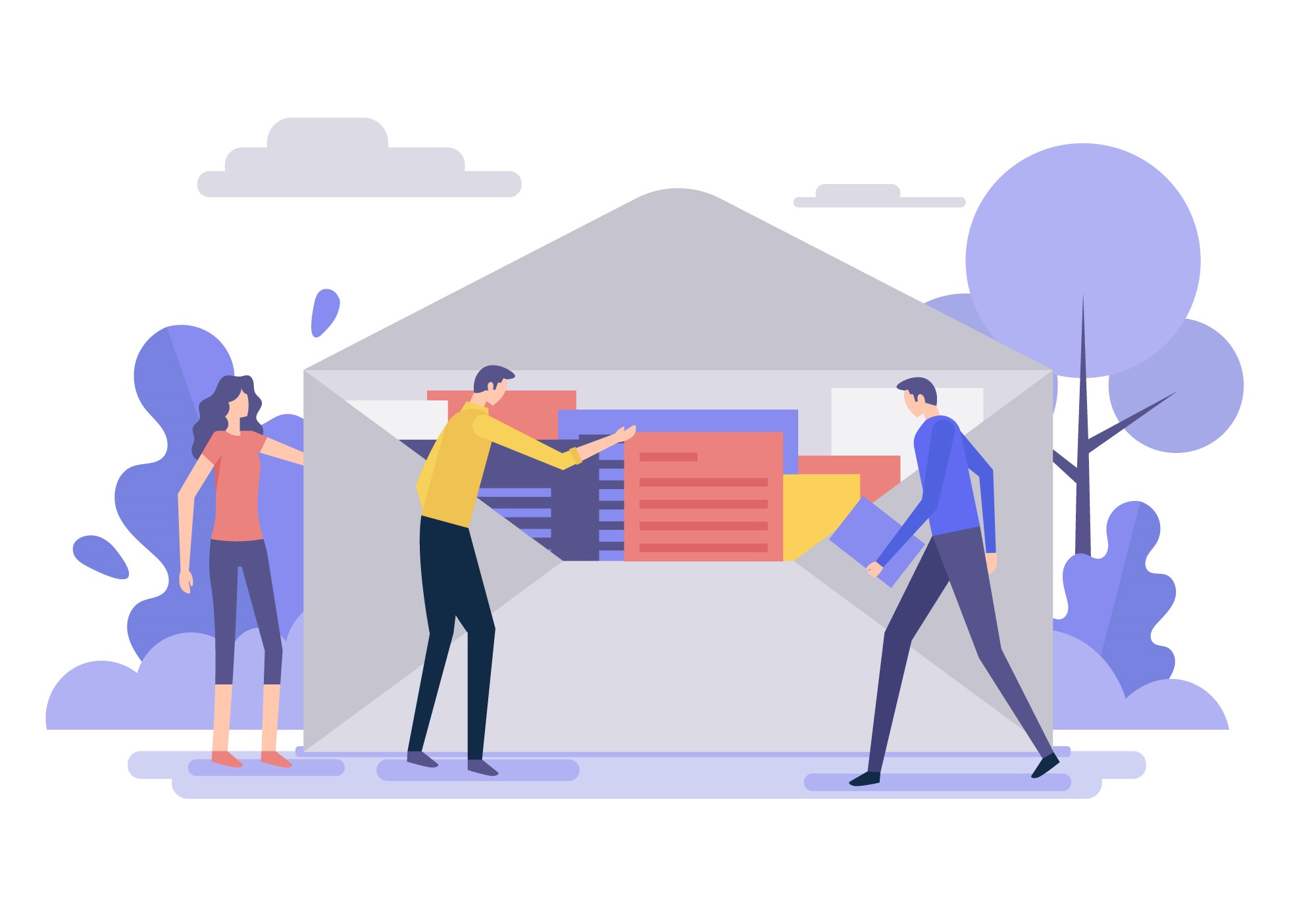 Graphics for email nurture campaign