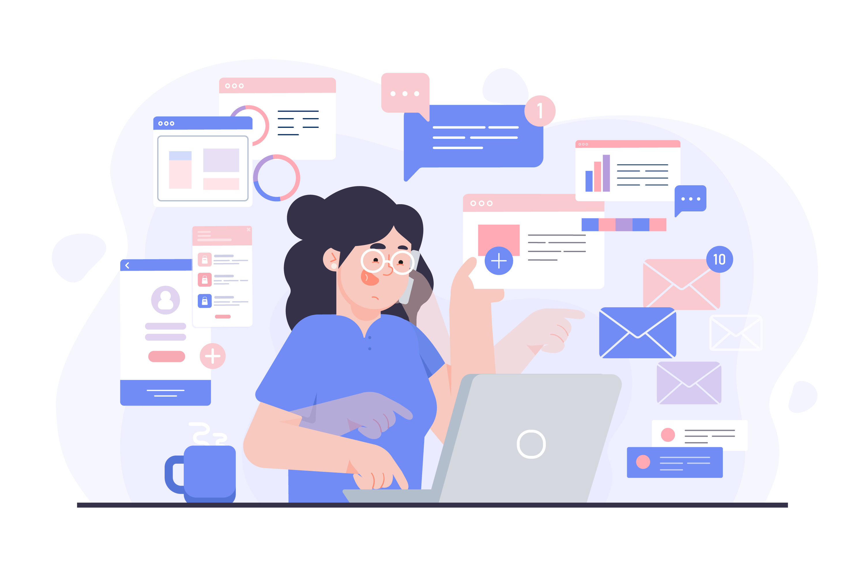 Graphics for cold email platform