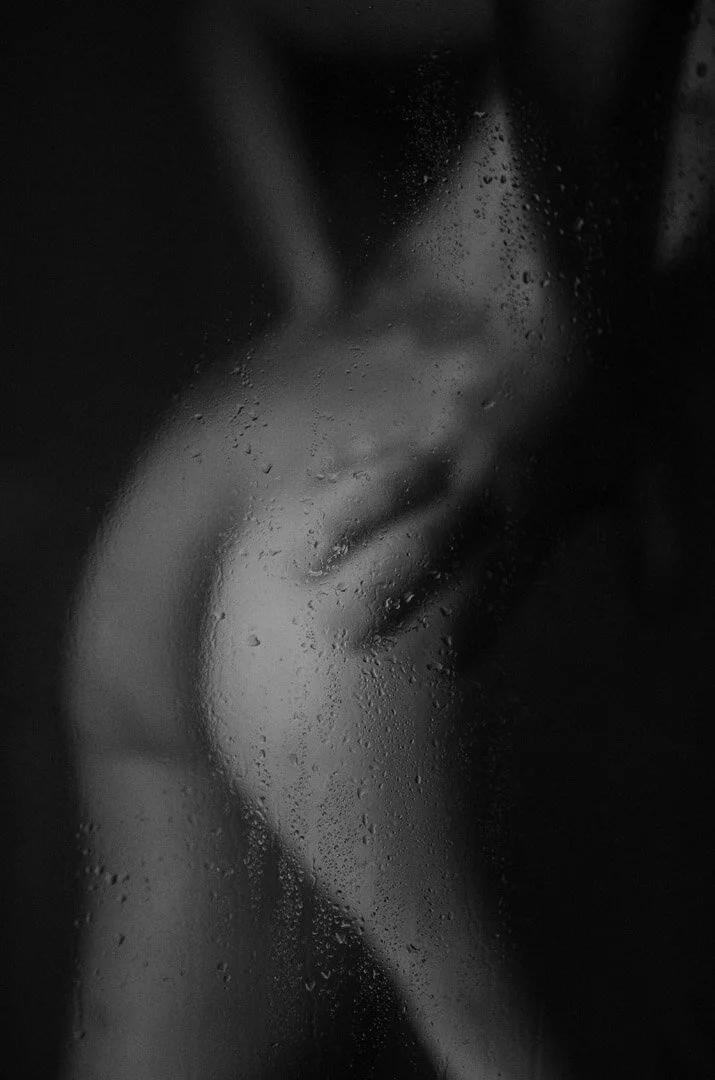 woman in shower