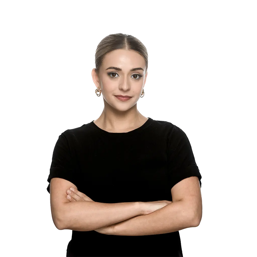 Professional headshot of a business client in the Runaway Bay studio