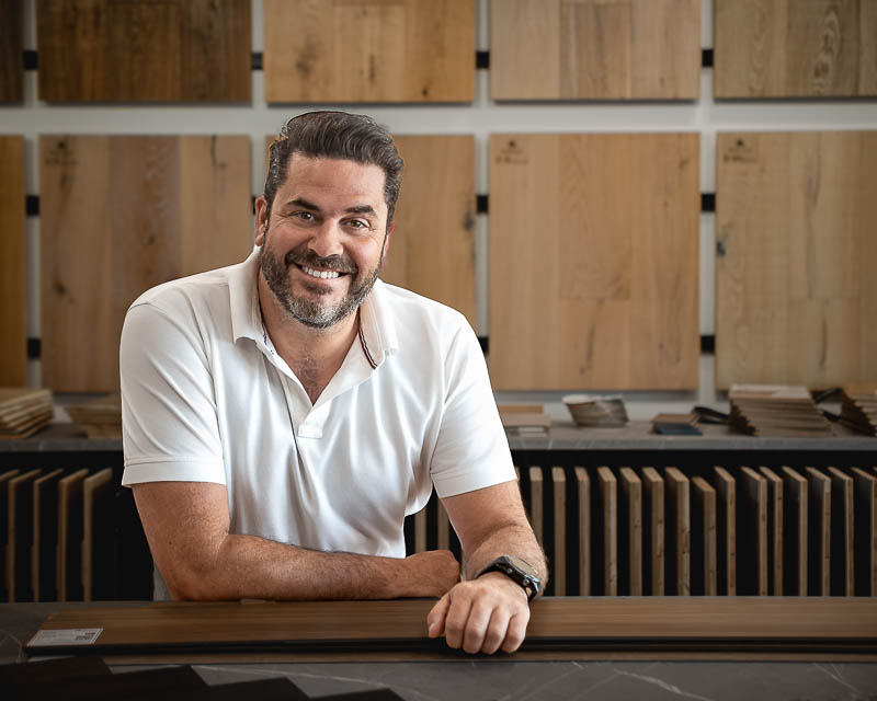 Professional headshot photographed on location at a workplace
