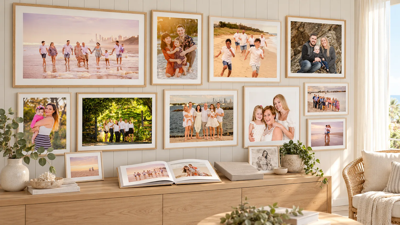 Family portrait by Paul Cincotta in the Runaway Bay studio