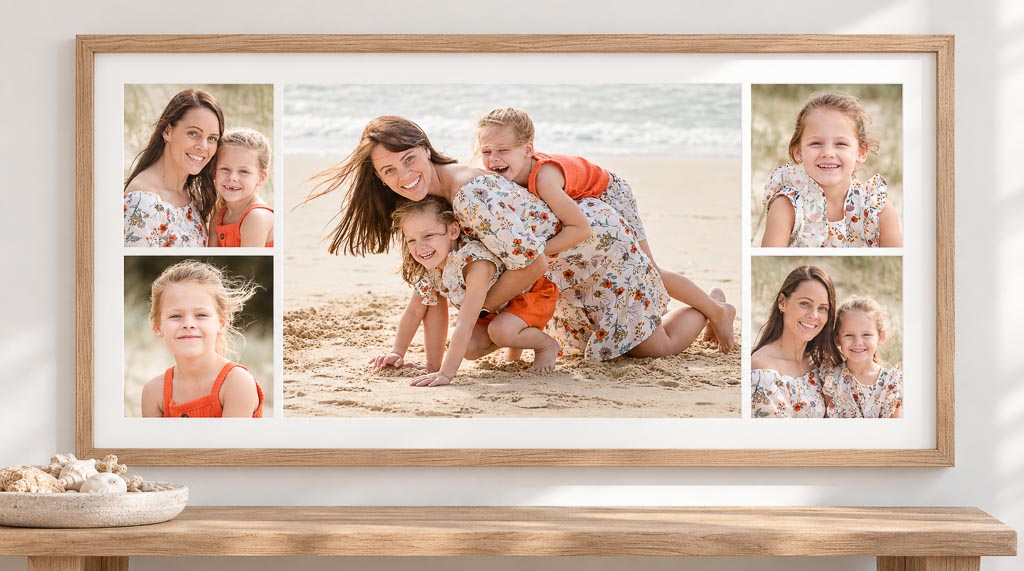 Storyboard of several portraits designed as one piece
