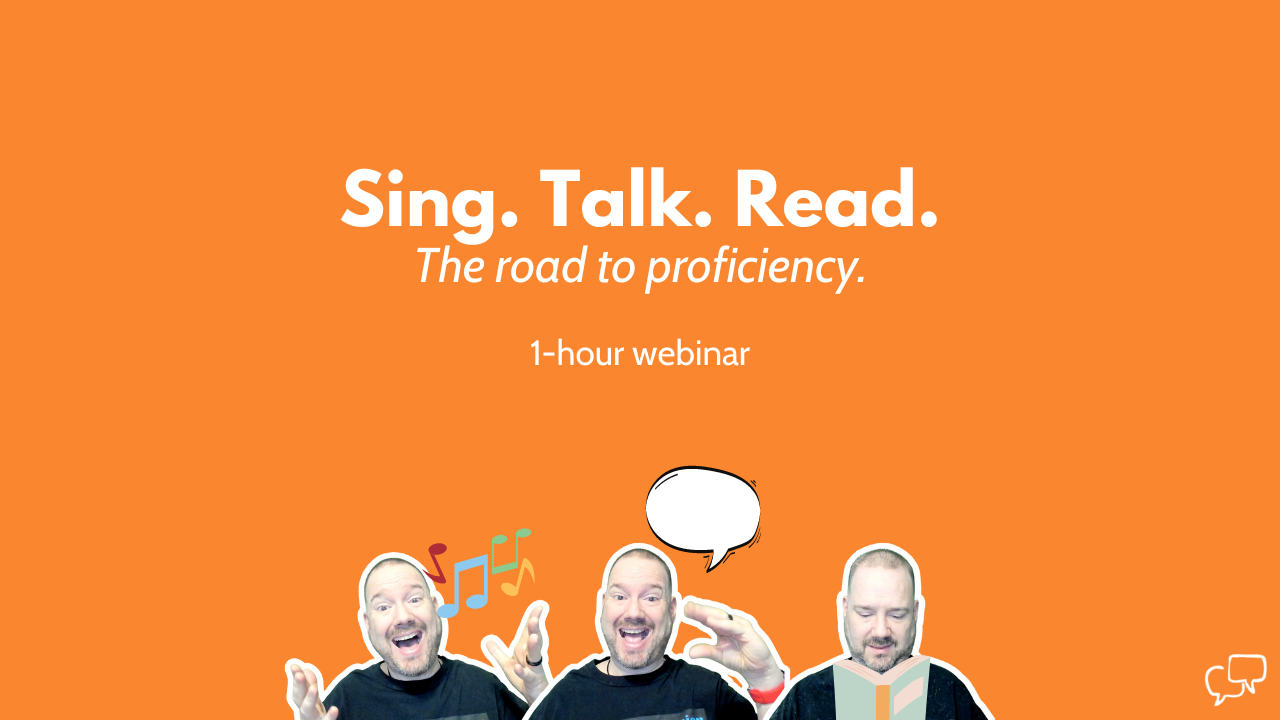 Sing. Talk. Read. Webinar