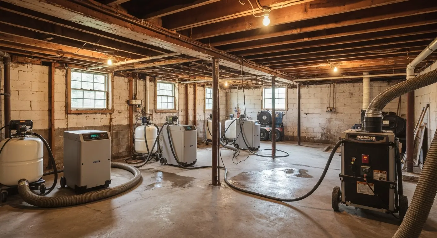 Water extraction after fire