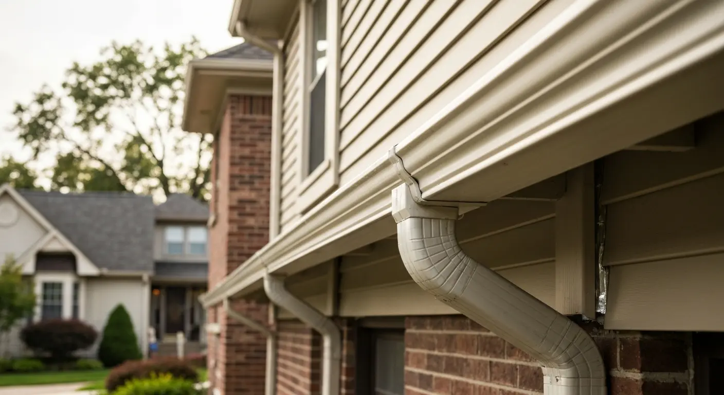 Gutter and flashing installation