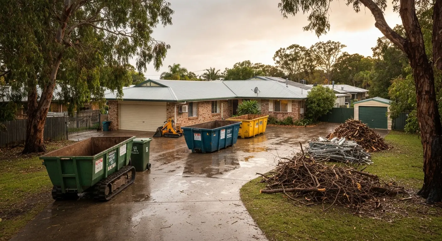 Debris removal after storm