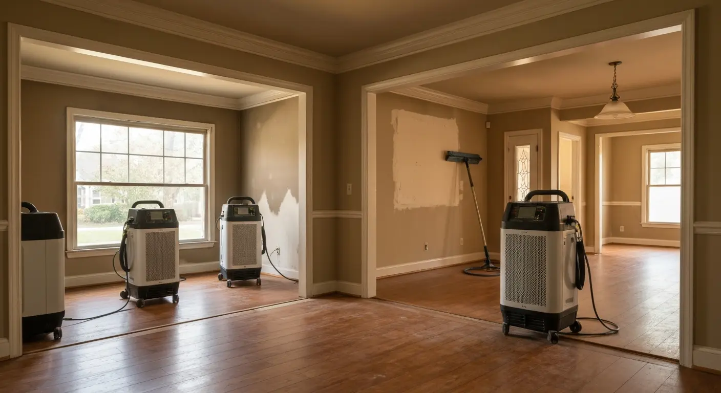 Fire damage restoration in Indian Trail residential area