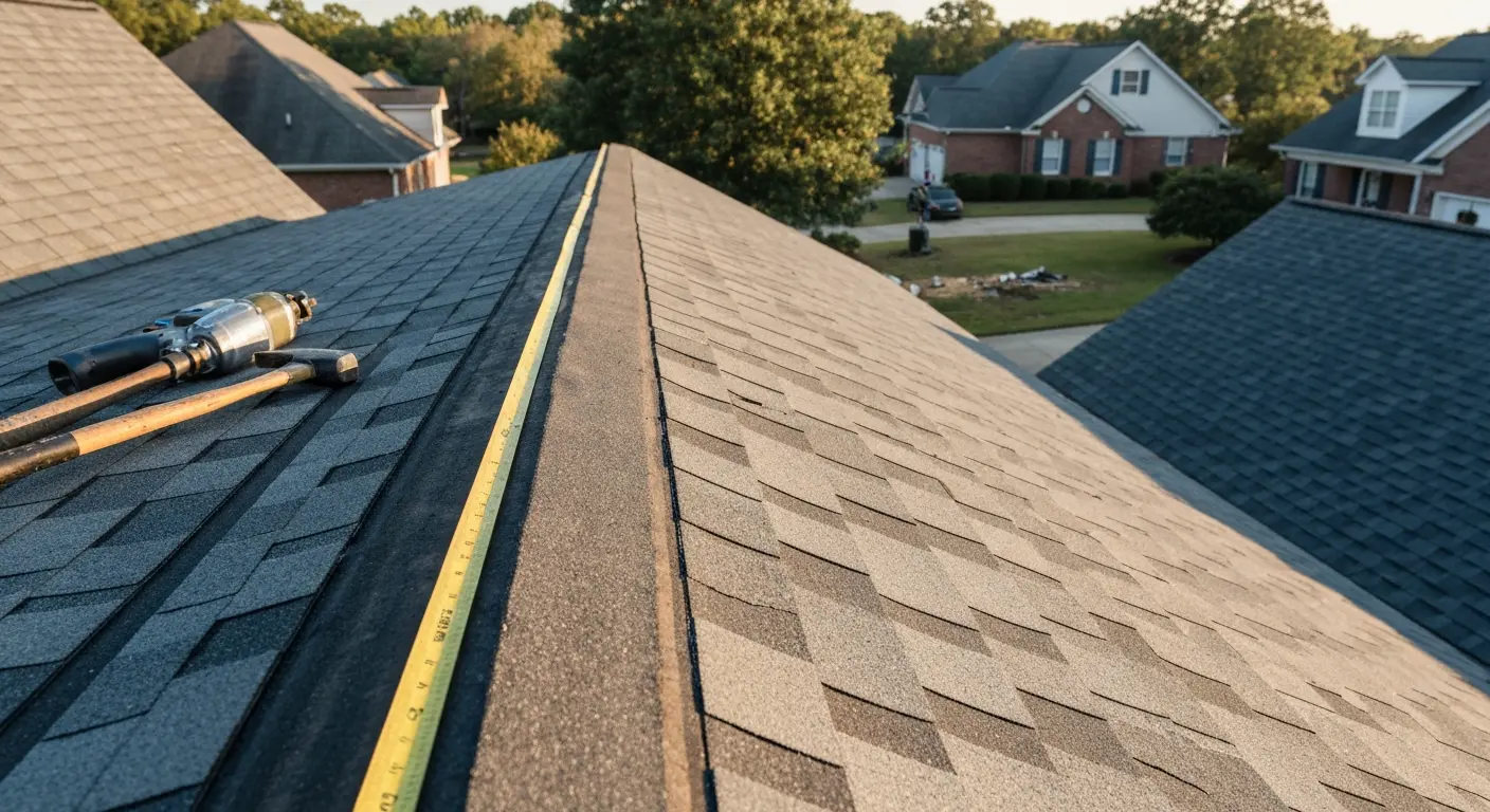 Wind damage roof repair