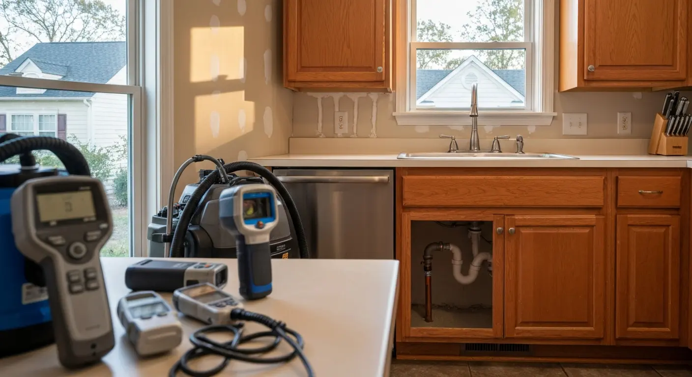 Burst pipe damage extraction