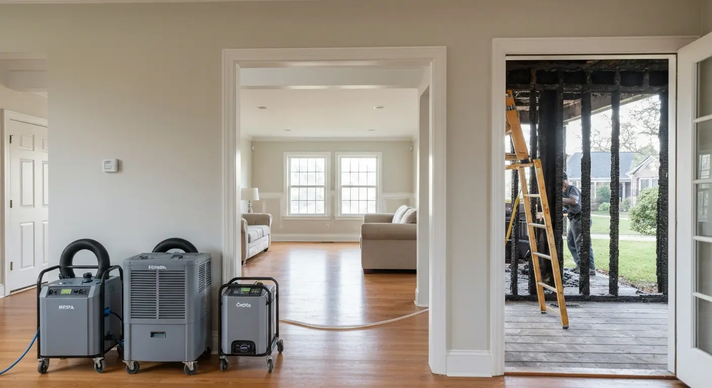 Fire damage restoration