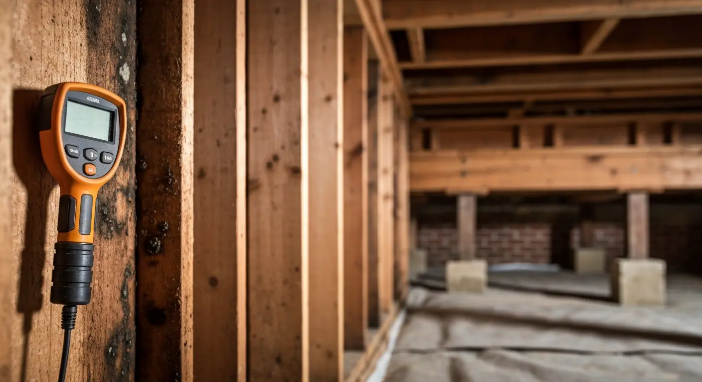 Water damage inspection in Monroe