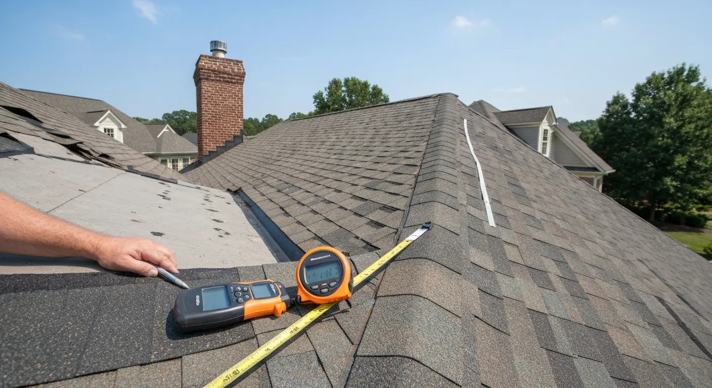 Storm damage roof repair
