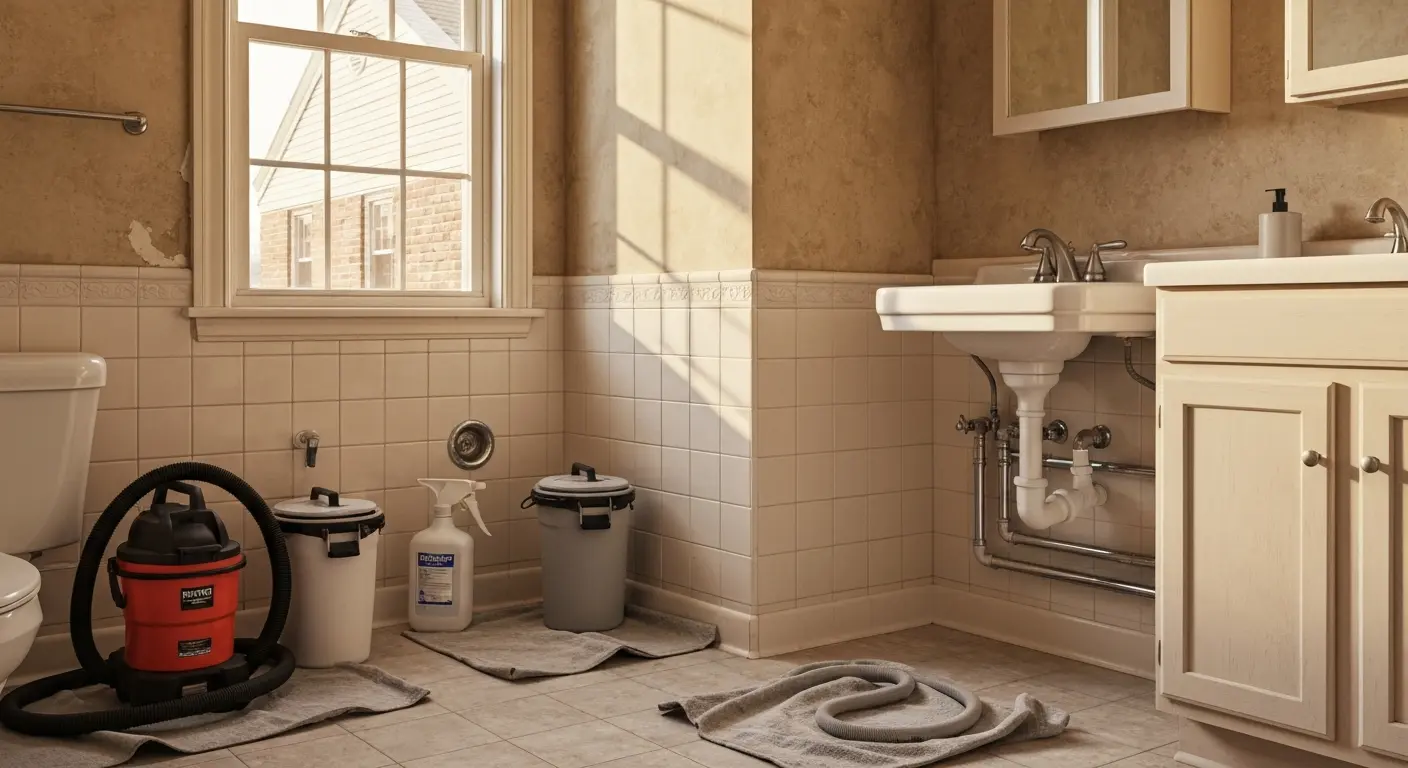 Sewage cleanup and sanitization
