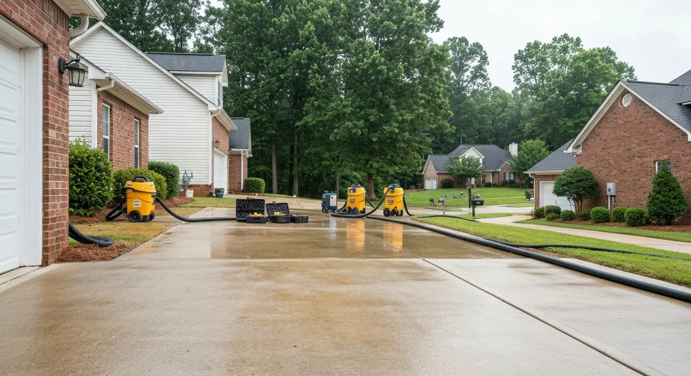 Storm damage cleanup service