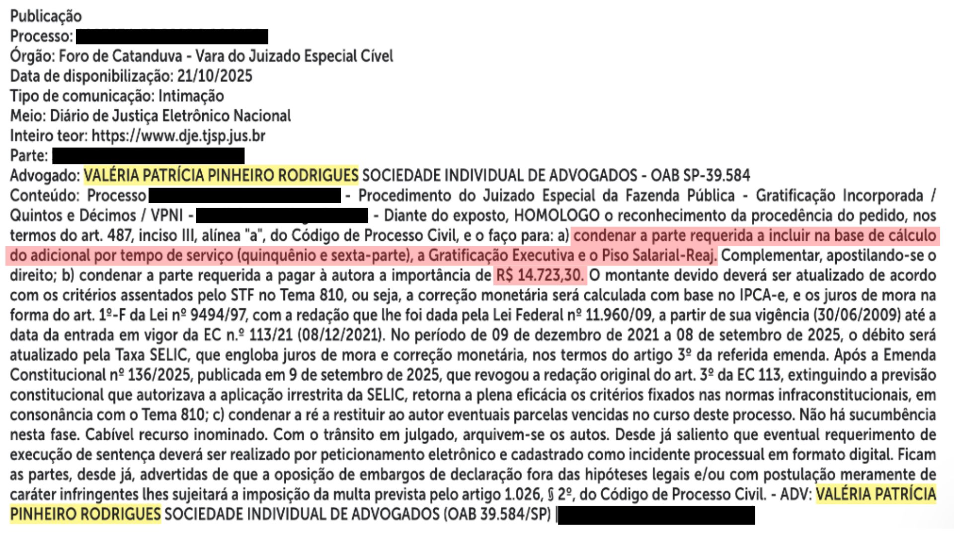 decisão judicial favorável aos professores
