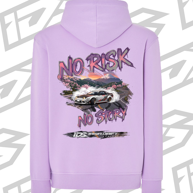 IDS No Risk No Story Hoodie Lilac & Pink