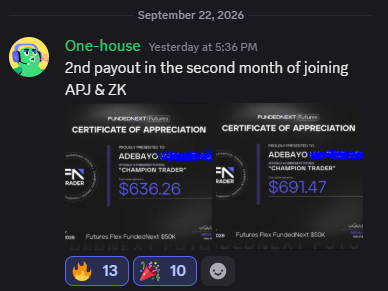 Trader result