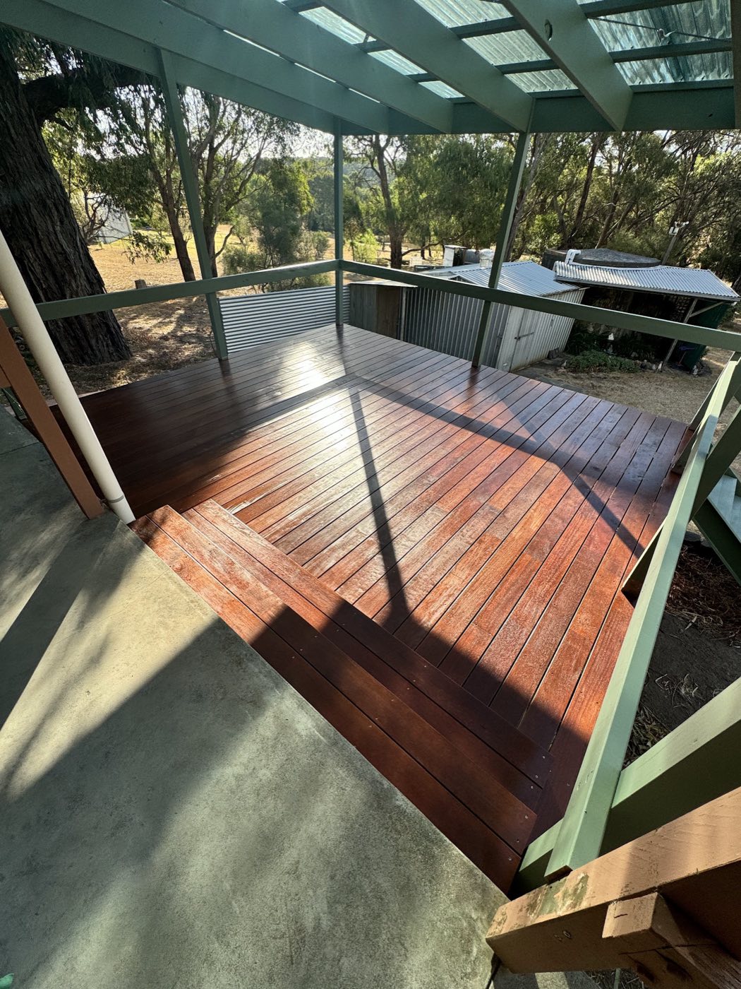 Timber deck and verandah