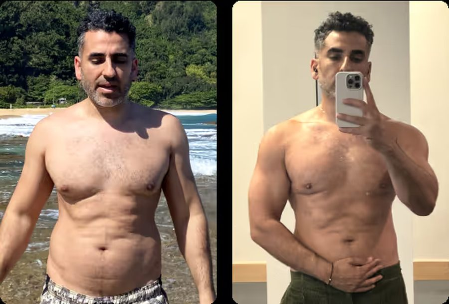 Sasha's before and after transformation photos