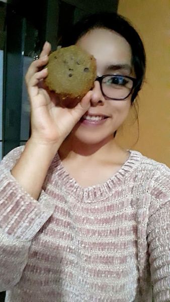 Alumna Chefs de Corazón con su postre