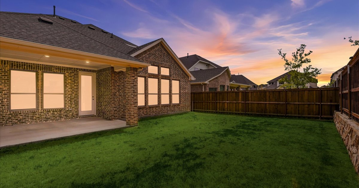 Extended outdoor patio with gas connection at a home for sale in Northlake, TX Extended outdoor patio with gas connection at a home for sale in Northlake, TX