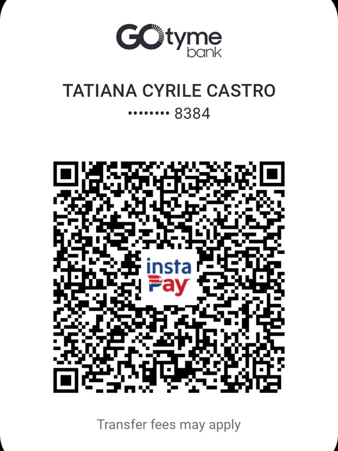 GoTyme Bank InstaPay QR code for Tatiana Cyrile Castro