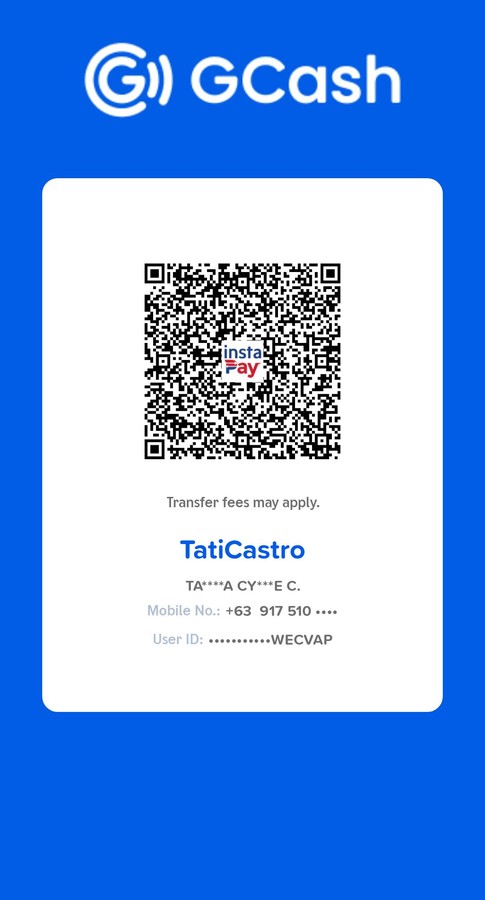 GCash QR code for Tatiana Cyrile Castro
