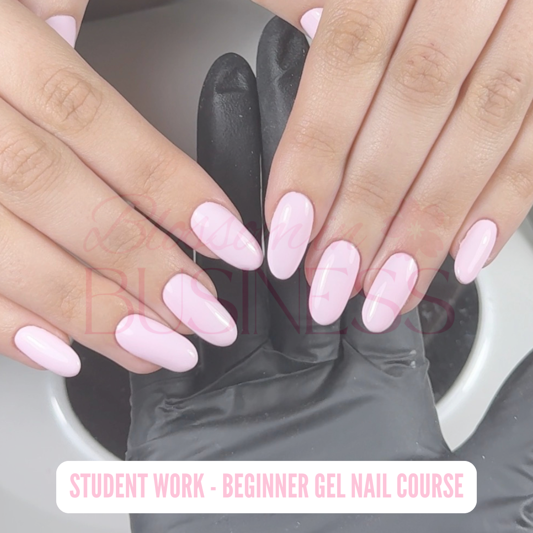 Student work — gel nail set