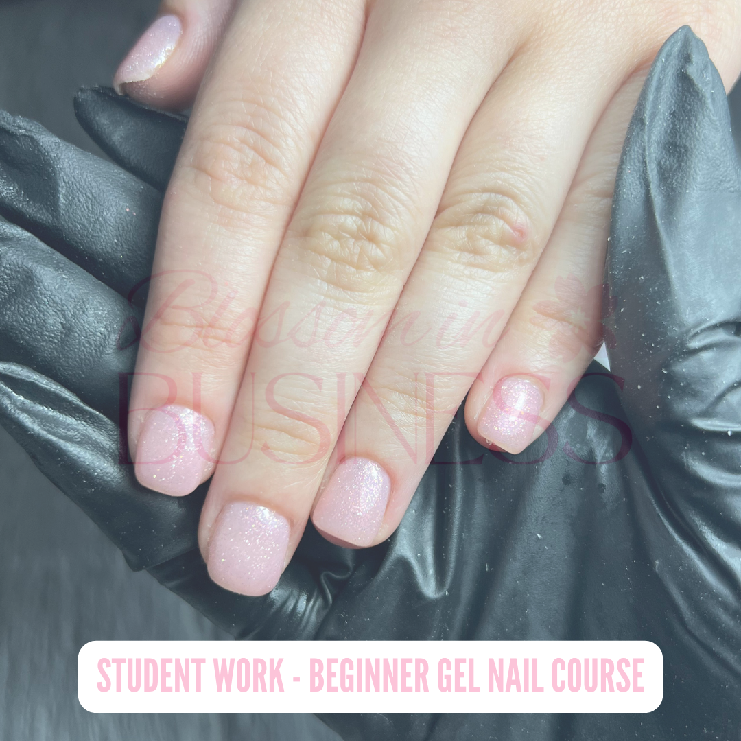 Student work — gel nail set