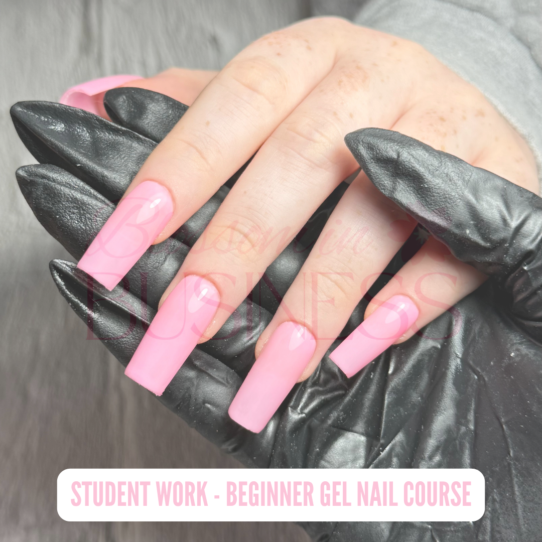 Student work — gel nail set