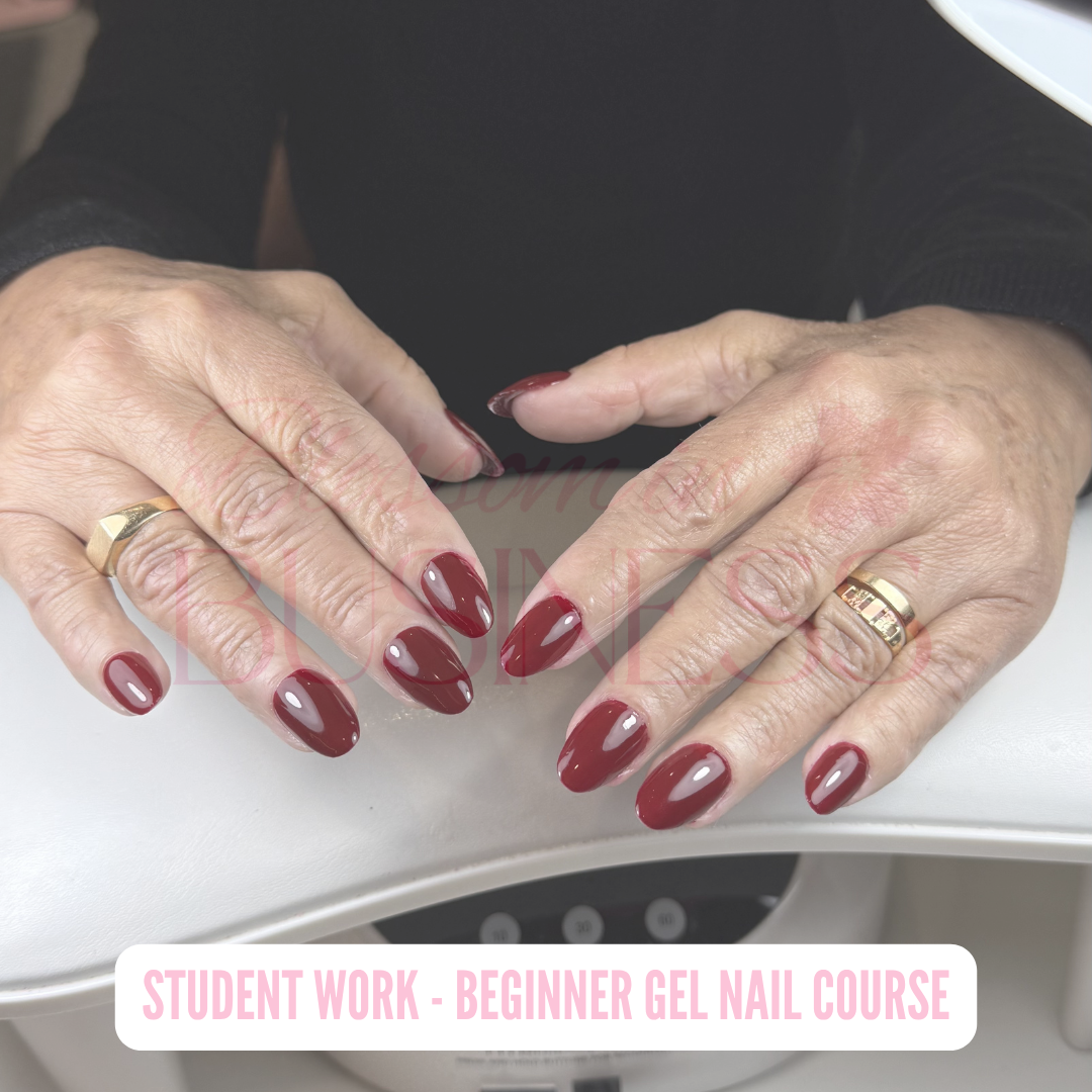 Student work — gel nail set