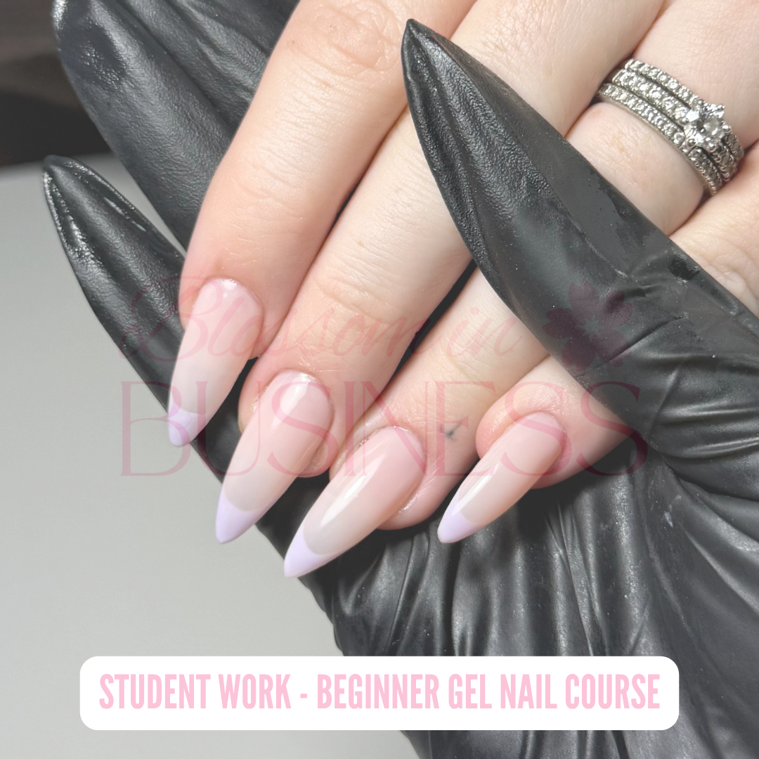Student work — gel nail set