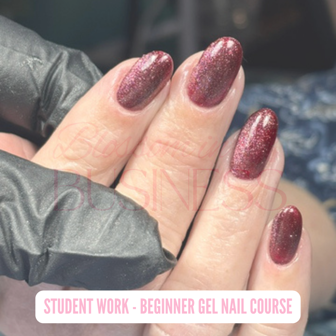 Student work — gel nail set