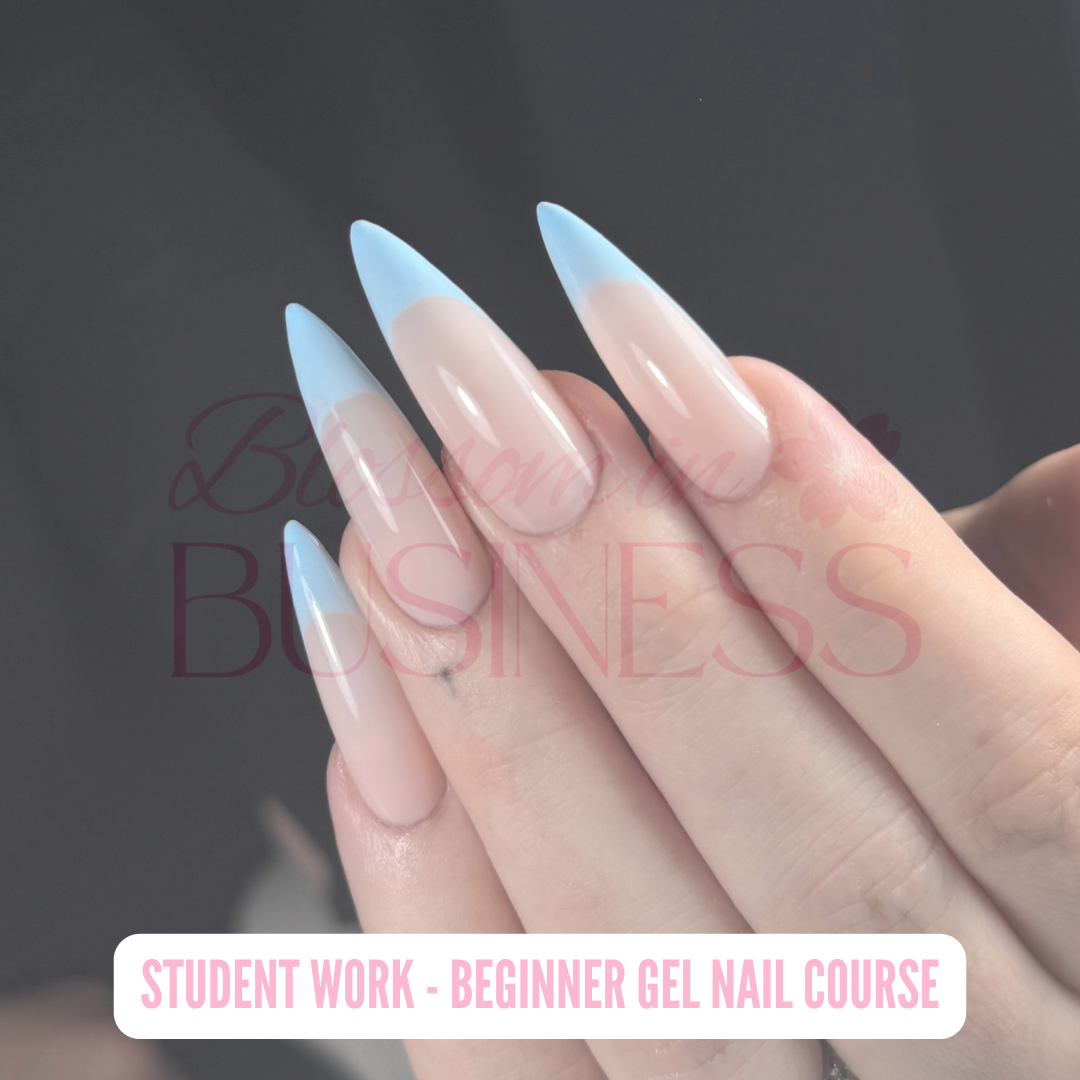Student work — gel nail set