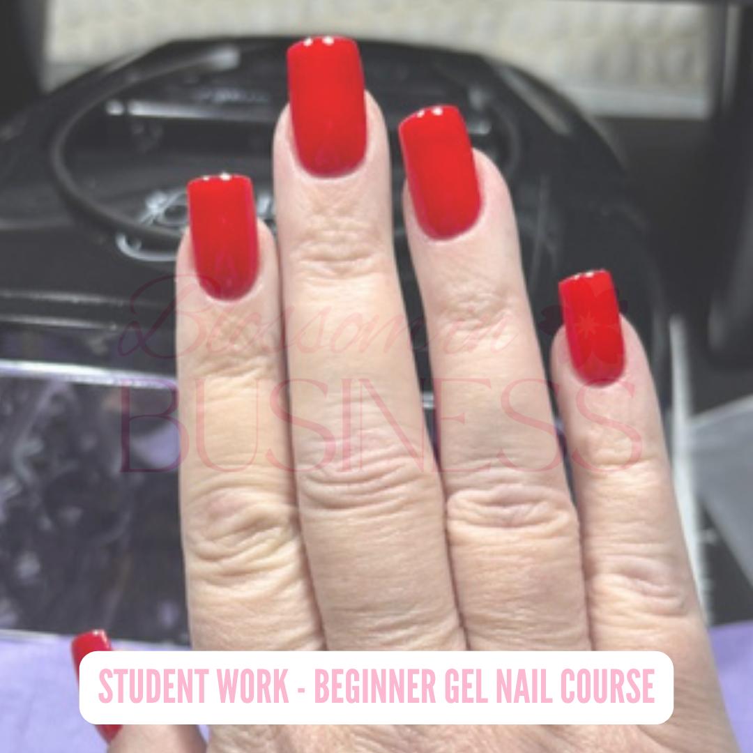 Student work — gel nail set