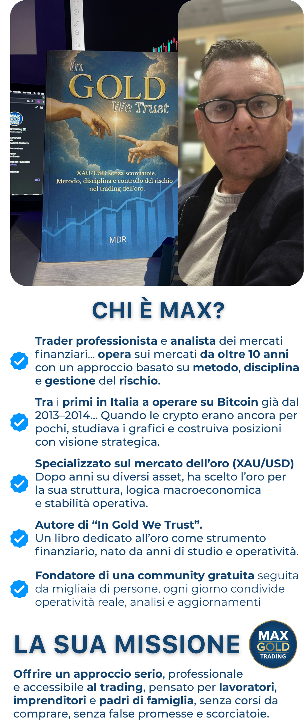 Max Gold — accesso al canale