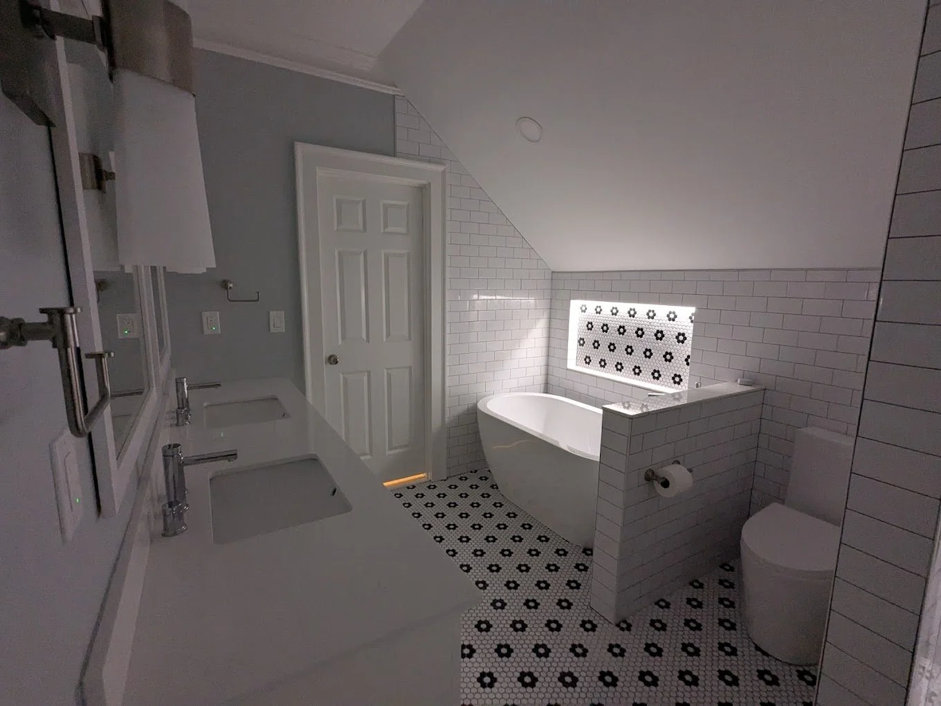 Bathroom renovation after water damage in Atlanta by Rally Built Homes